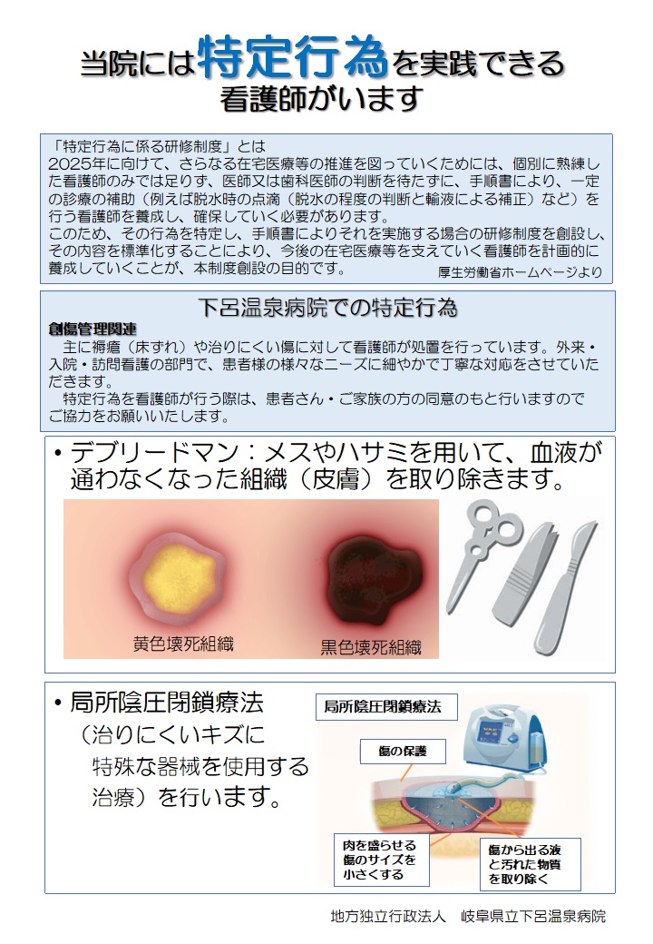 特定行為看護師について